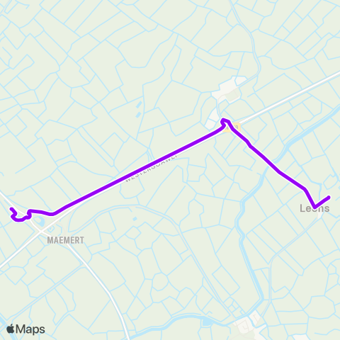 Arriva Leons - Winsum, Busstation map