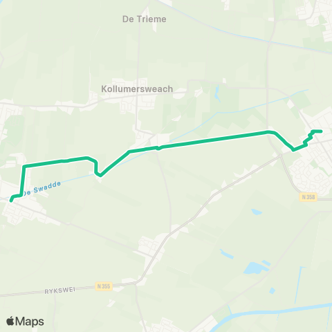 Arriva Twijzelerheide - Buitenpost, Station map