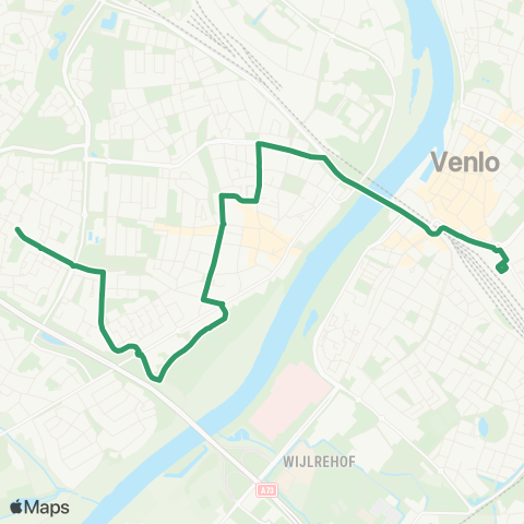 Arriva Blerick Vossener - Venlo Station map