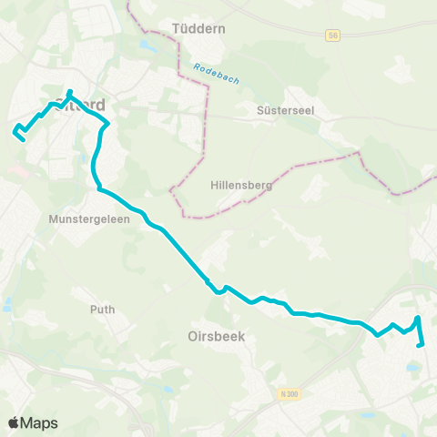 Arriva Sittard Sportzone - Brunssum map