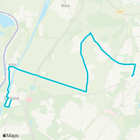 Arriva Urmond via Berg a / d Maas - Sittard map