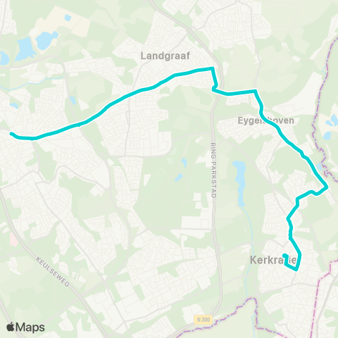 Arriva Kerkrade via Eygelshoven - Heerlen map