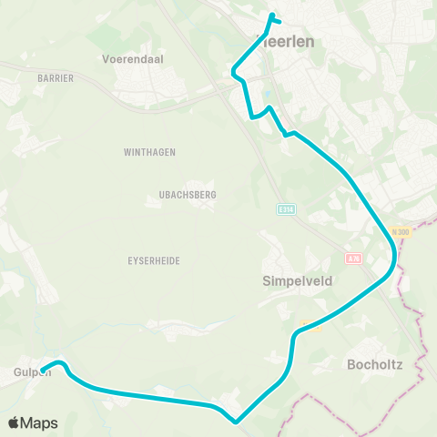 Arriva Gulpen - Heerlen map