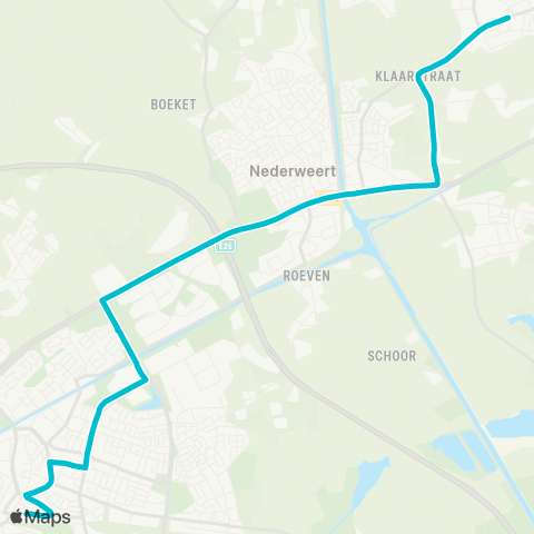 Arriva Ospel - Weert map