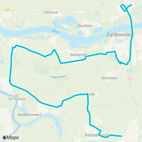 Arriva Hedel - Gorinchem map