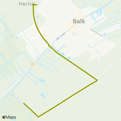 Arriva Ruigahuizen - Balk, Harich Rotonde map