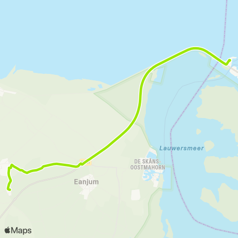 Arriva Morra - Lauwersoog, Veerhaven map