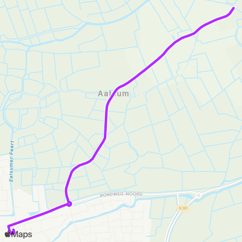 Arriva Wetsens - Dokkum, Busstation map