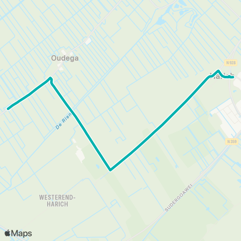 Arriva Kolderwolde - Balk, Harich Rotonde map