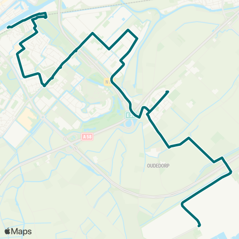 Connexxion Vlissingen Oost - Middelburg map