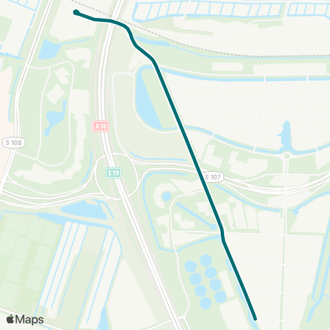 Connexxion Rotterdam, Kralingse Zoom - Rivium map