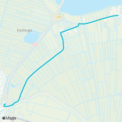 Arriva Oosterzee, Gietersebrug - Lemmer, Busstation map