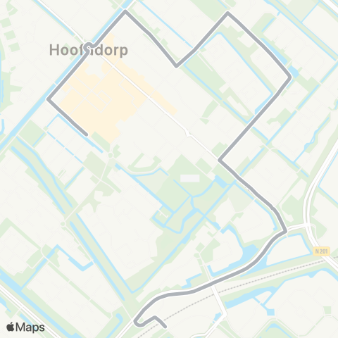 Connexxion Hoofddorp Centrum - Hoofddorp Station map