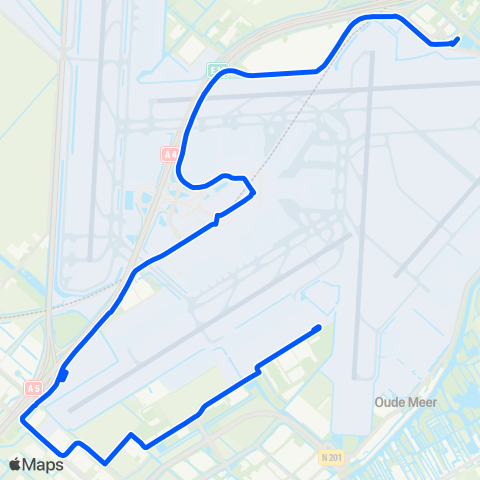 Connexxion (Knooppunt Noord) - P30 - Schiphol Anchoragelaan map