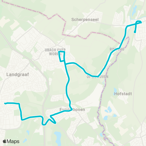 Arriva Landgraaf Station - Ubach Palenberg map