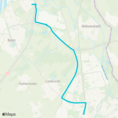 Arriva Sittard via NedCar - Holtum map