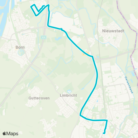 Arriva Sittard via NedCar - Holtum map