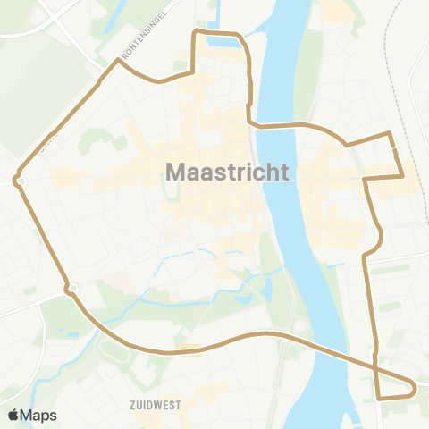 Arriva Maastricht Station via Centrum - Station. map