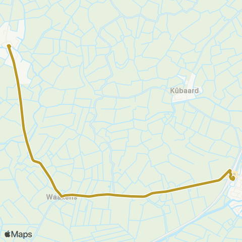 Arriva Lollum - Wommels, Provinciale weg map