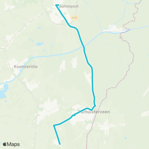 Arriva Boelenslaan - Buitenpost, Station map