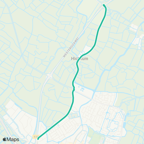 Arriva Hichtum - Bolsward, Busstation Twibaksdyk map