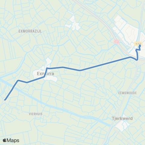 Arriva Allingawier - Bolsward, Busstation Twibaksdyk map