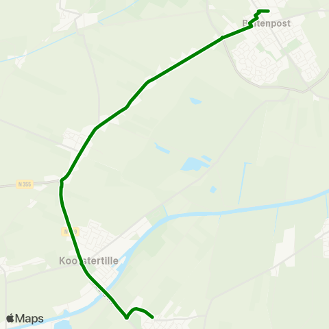 Arriva Drogeham - Buitenpost, Station map