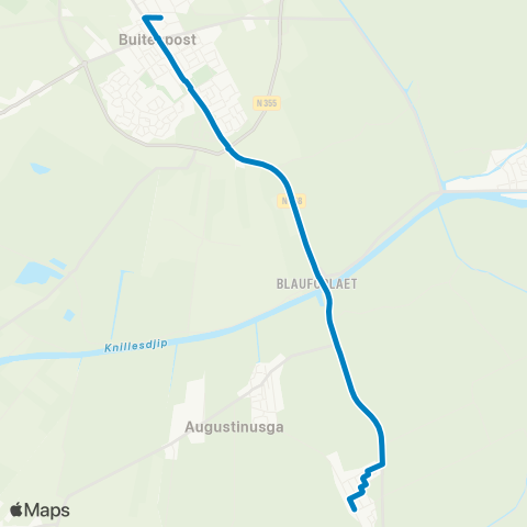 Arriva Surhuizum - Buitenpost, Station map