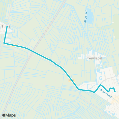 Arriva Tijnje - Gorredijk, Busstation map