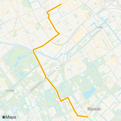 EBS Rijswijk - Den Haag Grote markt map