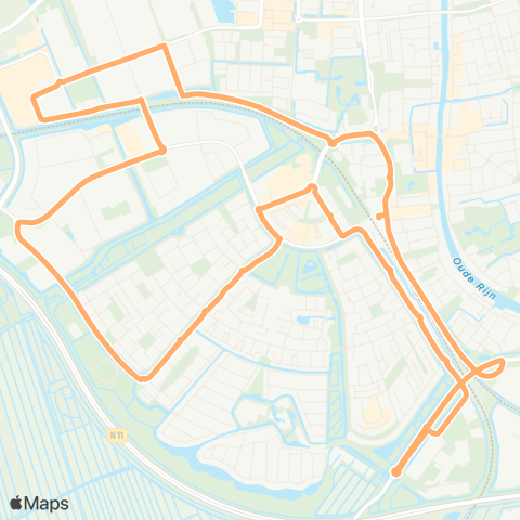 Arriva Station via Kerk en Zanen - Station map