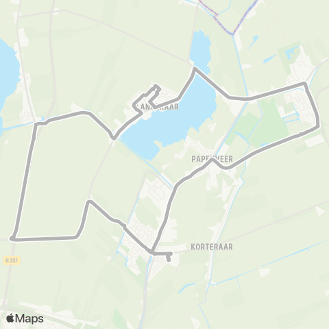 Arriva Ter Aar via Woubrugge - Ter Aar map