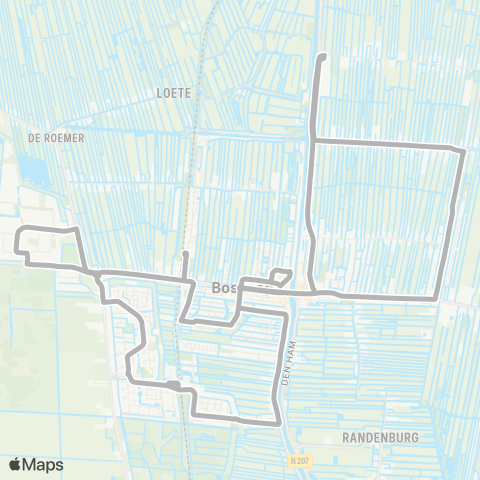 Arriva Boskoop via Boskoop Oost - Boskoop map