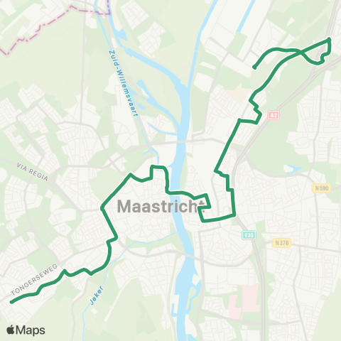 Arriva Wolder via Koningsplein - Nazareth / P+R Noord map