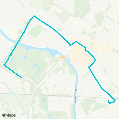 Arriva Doetinchem Station - Tweede Loolaan map