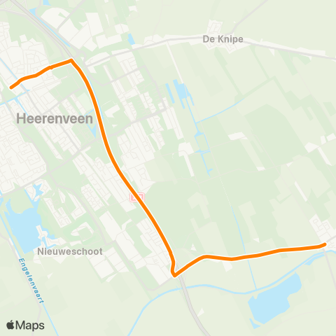 Arriva Mildam - Heerenveen, Busstation map