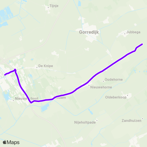 Arriva Hoornsterzwaag - Heerenveen, Busstation map