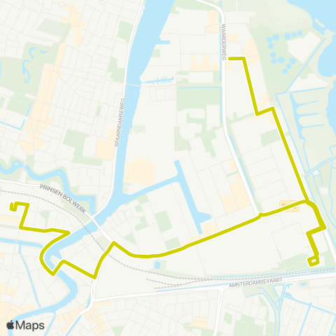 Connexxion Haarlem Station - Haarlem Waarderweg map