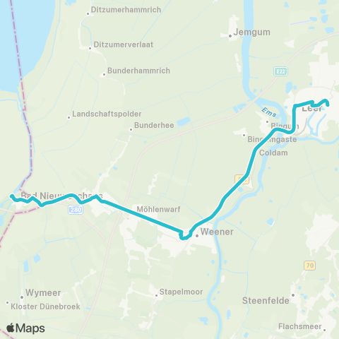 Arriva Weener - Leer map