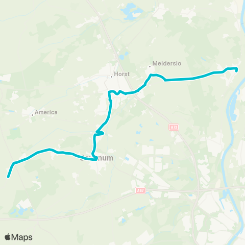 Arriva Lottum - Evertsoord map