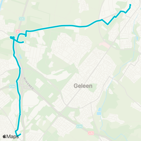 Arriva Sittard via Chemelot - Beek map