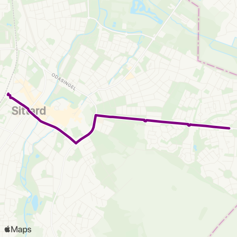 Arriva Sittard Station via Stadhuis - Kemperkoul map