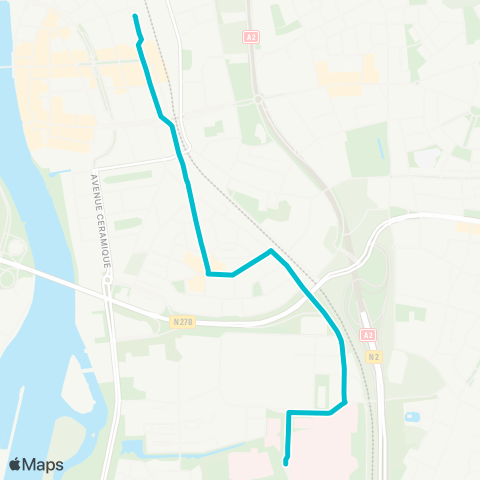 Arriva Maastricht - MUMC map