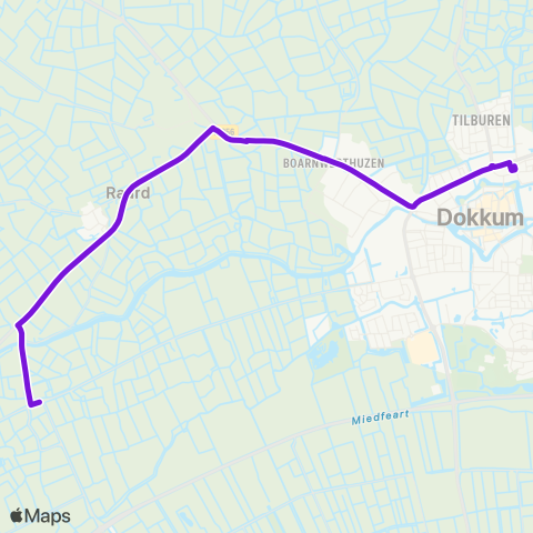 Arriva Sibrandahûs - Dokkum, Busstation map