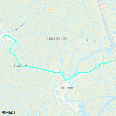 Arriva Raerd, Selânswei - Grou, Station map