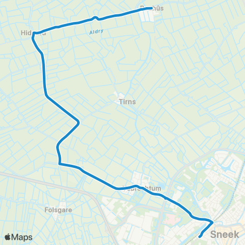 Arriva Reahûs - Sneek, Busstation map