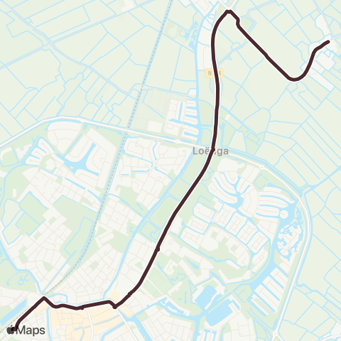 Arriva Goënga, It Mediel - Sneek, Busstation map