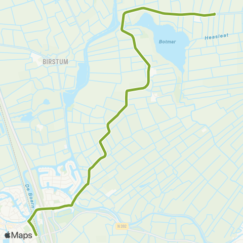 Arriva Goëngahuizen - Akkrum, Station map