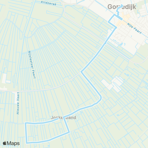 Arriva Jonkerslân - Gorredijk, Busstation map