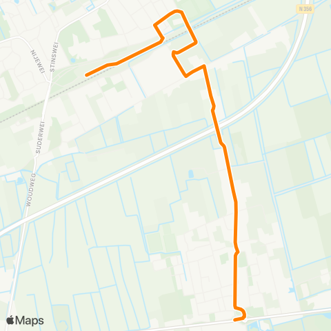 Arriva Noardburgum - Feanwâlden, Station map